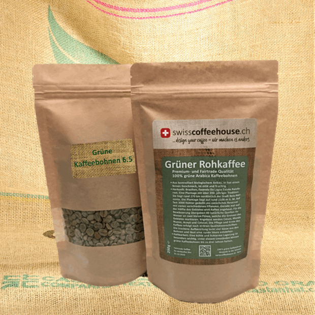 Grüne Kaffeebohnen 6.5 - swissfinehouse